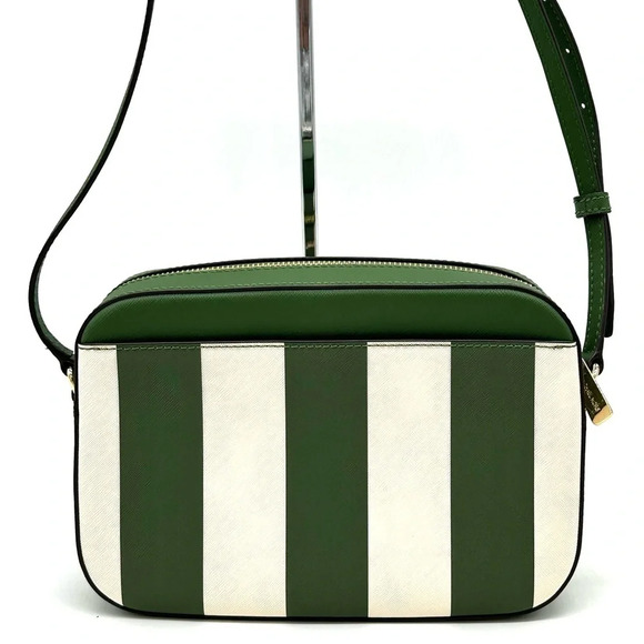 Michael Kors Large EW Zip Chain Xbody Crossbody Bag Fern Green Multi - Picture 5 of 11